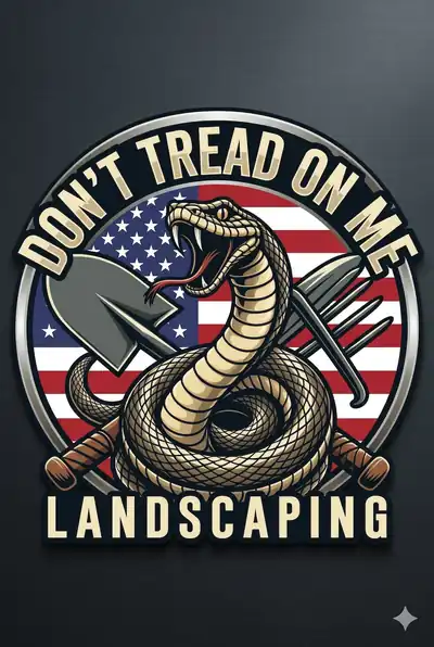Don't Tread On Me Landscaping emblem
